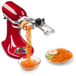KitchenAid 7 Blade Spiralizer Plus Attachment With Peel, Core And Slice Capabilities 11 KitchenAid 7 Blade Spiralizer Plus Attachment With Peel, Core And Slice Capabilities -KitchenAid Shop ksm2apc 4