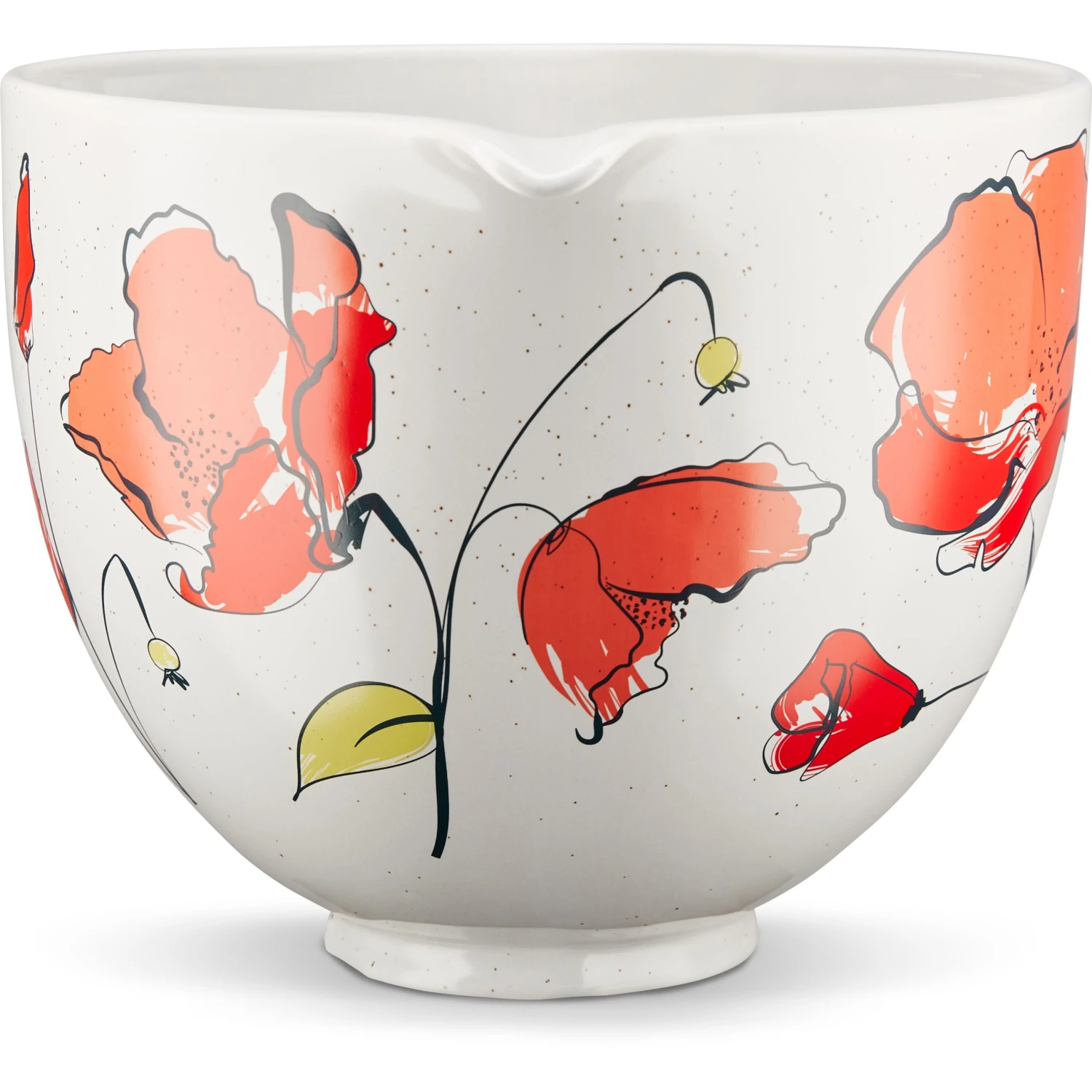 KitchenAid 5-Qt. Ceramic Bowl For Tilt-Head Stand Mixers, Poppy 5 KitchenAid 5-Qt. Ceramic Bowl For Tilt-Head Stand Mixers, Poppy - Image 3