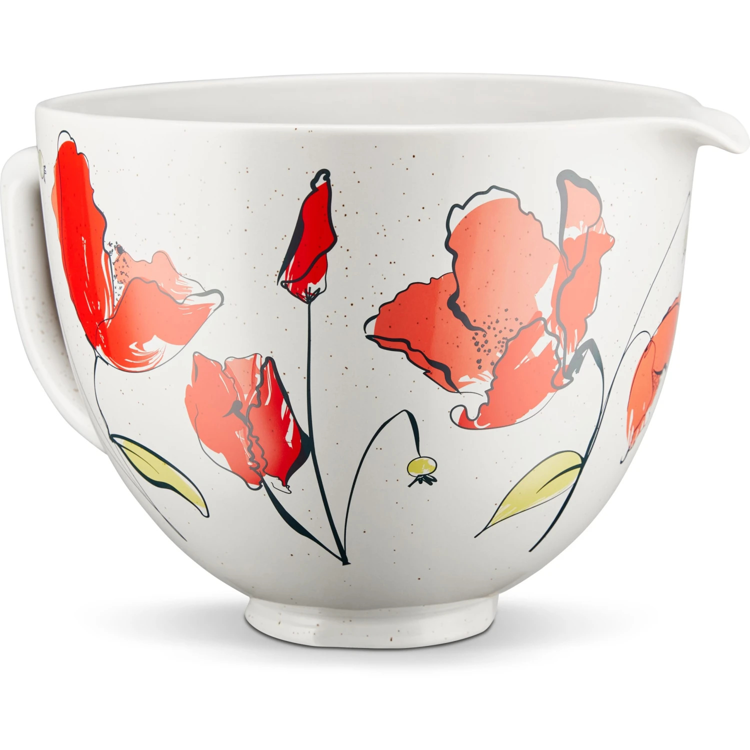 KitchenAid 5-Qt. Ceramic Bowl For Tilt-Head Stand Mixers, Poppy 6 KitchenAid 5-Qt. Ceramic Bowl For Tilt-Head Stand Mixers, Poppy - Image 4