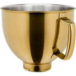KitchenAid 5-Quart Tilt-Head Metallic Finish Stainless Steel Bowl In Radiant Gold -KitchenAid Shop ksm5ssbrg 1